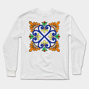 Talavera Burnt Orange Wings Long Sleeve T-Shirt